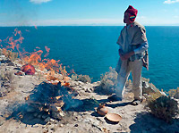 Shamanic Ceremony, Sacred Island, Lake Titicaca